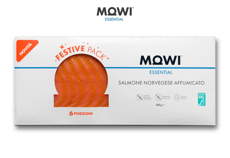 Confezione Mowi Essential Salmone Norvegese Affumicato 6 porzioni.