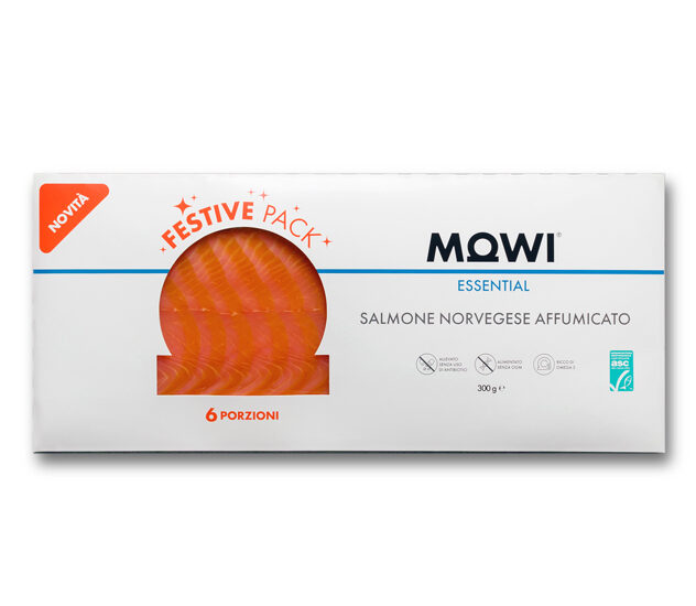 Confezione Mowi di salmone norvegese affumicato, 6 porzioni.