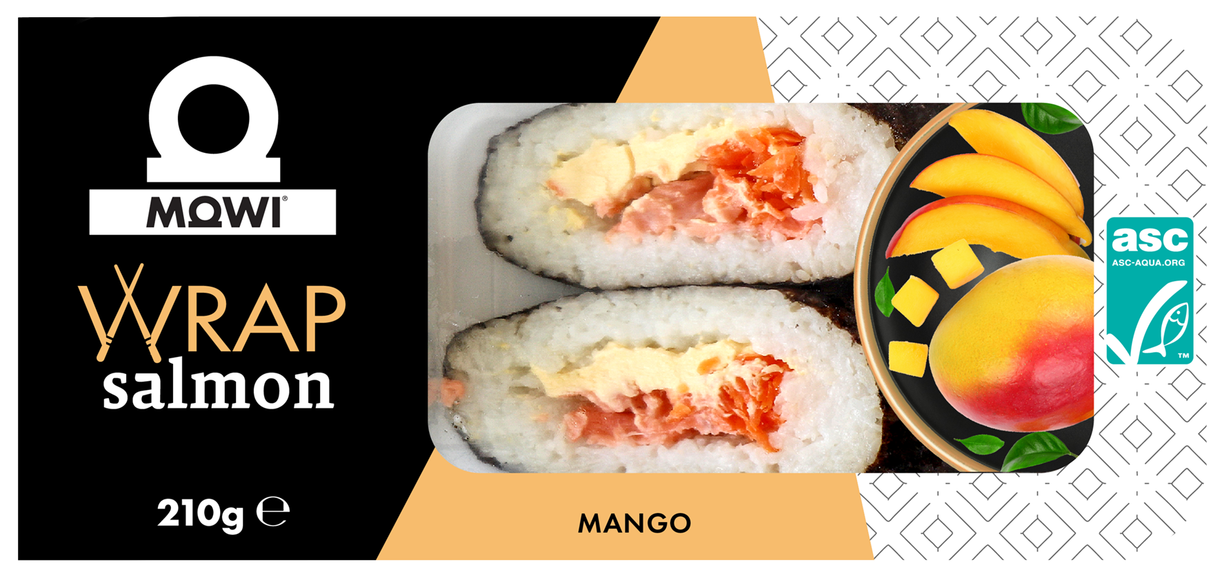 Wrap di salmone Mowi con mango, 210g